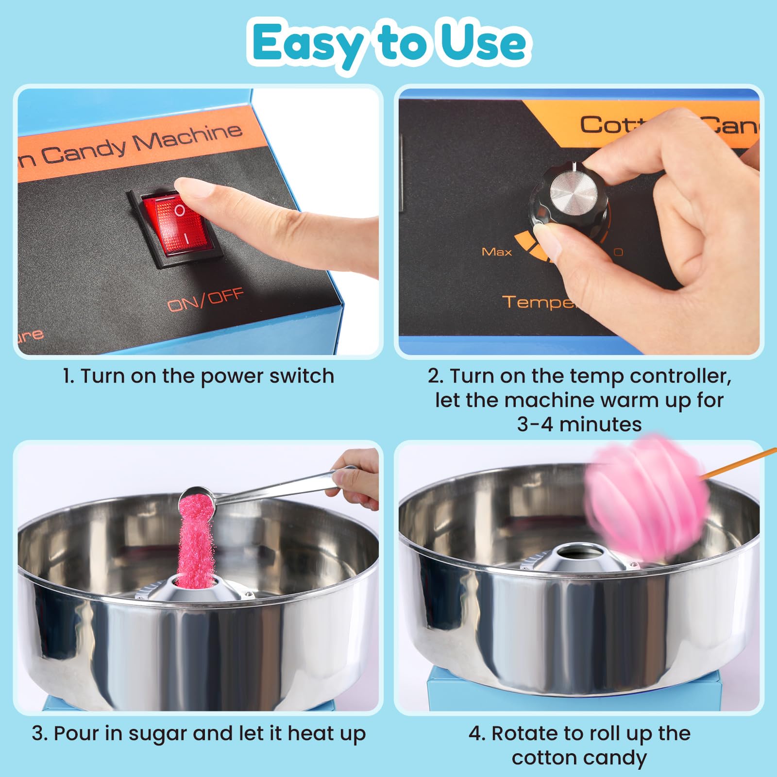 キッチン家電 COTTON  CANDY MAKER Amazon.com: HTTSICHI Cotton Candy Machine - Cotton Candy Machine